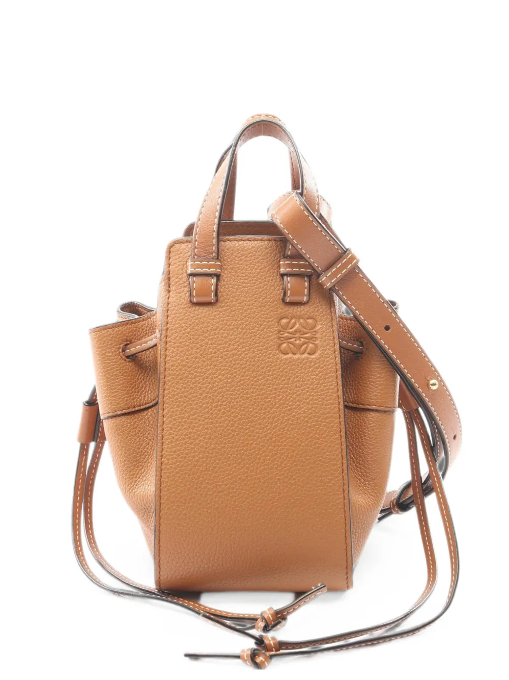 Loewe Pre-Owned 2010s mini Hammock tote bag - Braun