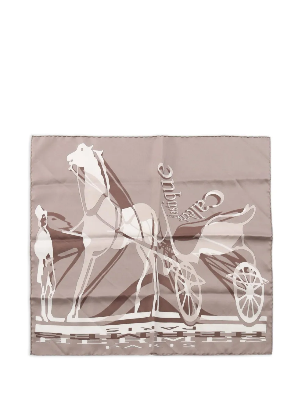Hermès Pre-Owned 2010s Calèche Élastique scarf - Toni neutri