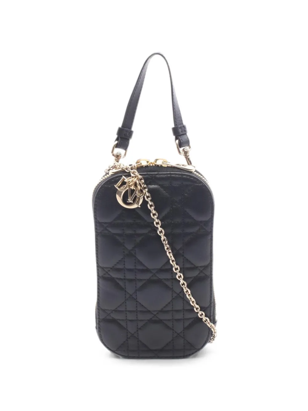 Christian Dior Pre-Owned 2010s Lady Dior two-way mini bag - Nero
