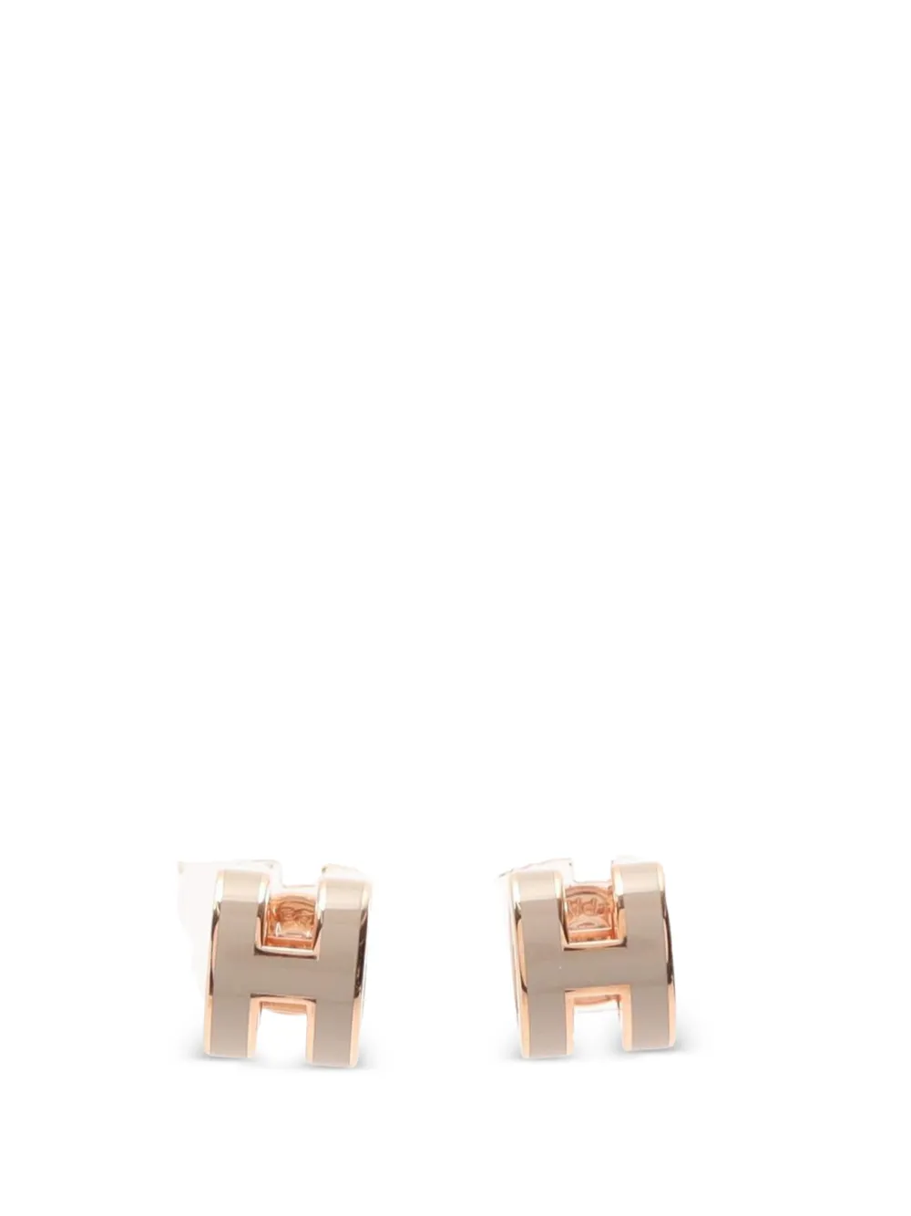 Hermès Pre-Owned 2010s Mini Pop H earrings - Toni neutri