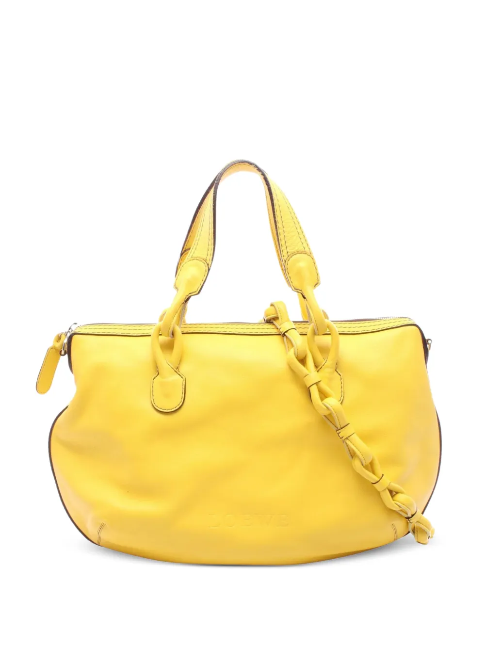 Loewe Pre-Owned 2010s Fiesta leather satchel bag - Giallo