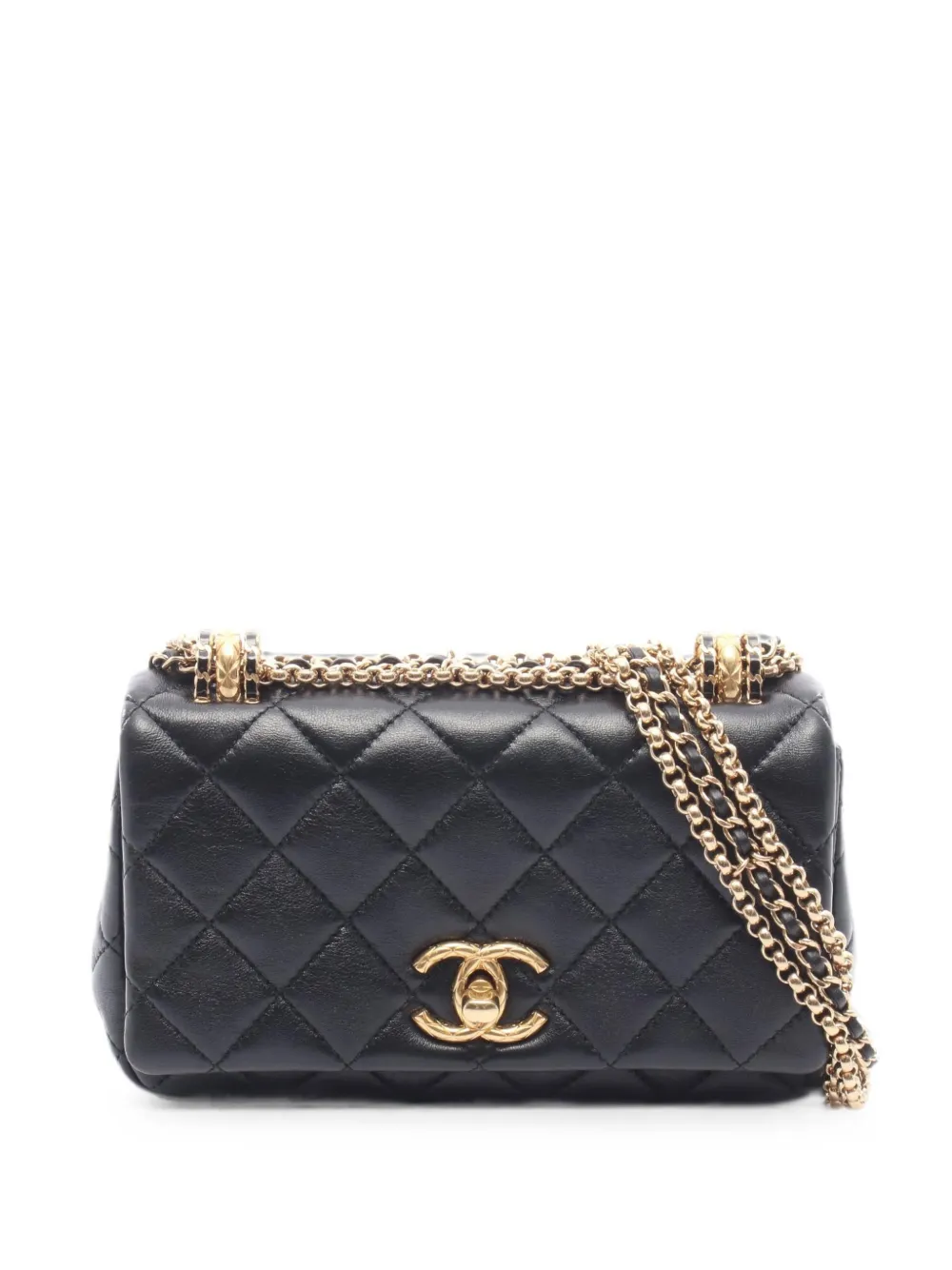 CHANEL Pre-Owned mini matelassé flap shoulder bag - Nero