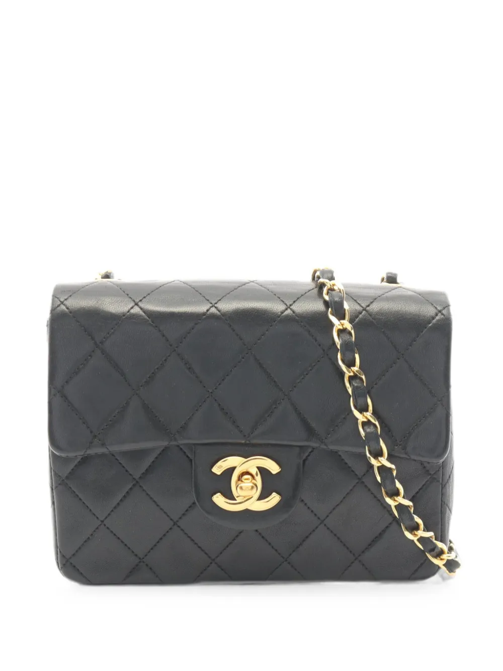 CHANEL Pre-Owned 1989-1991 mini CC quilted shoulder bag - Nero