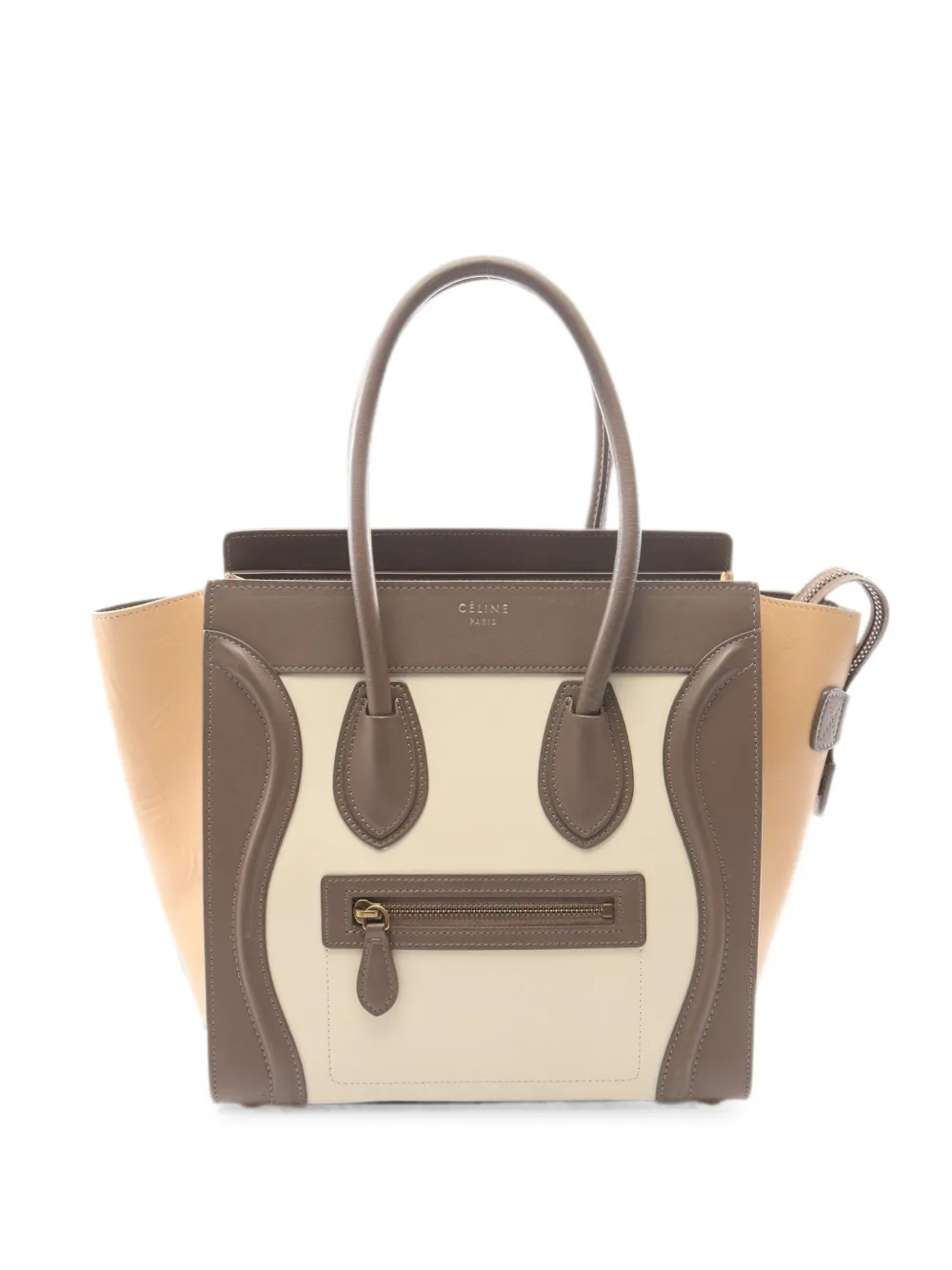 Celine Pre-Owned 2000s micro Luggage tote bag - Nude