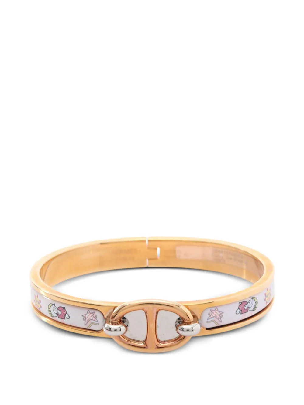 Hermès Pre-Owned 2010s mini Chaine d'Ancre Funny Ice Cream bracelet - Gold