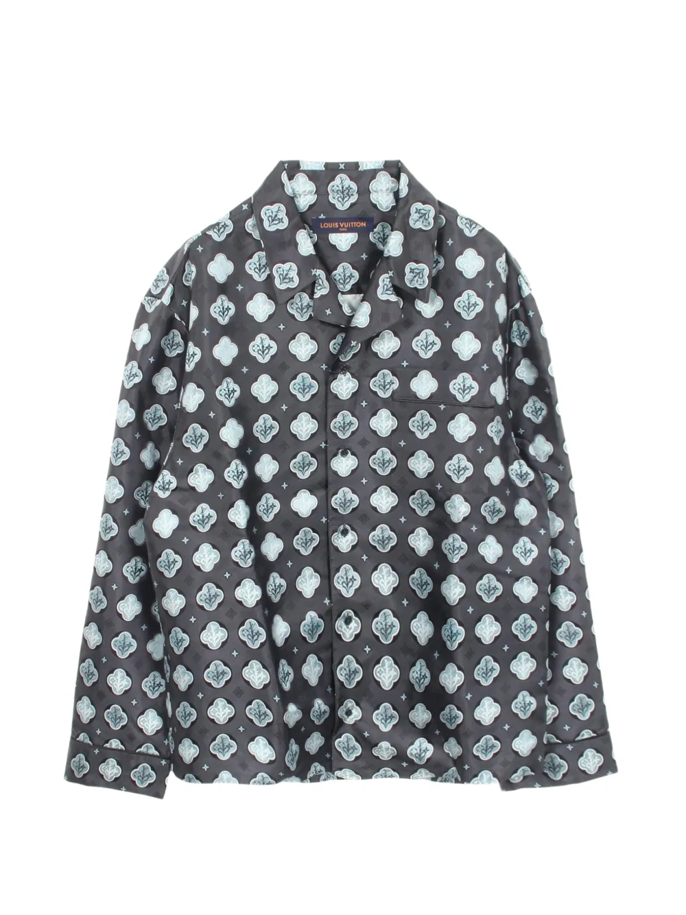 Louis Vuitton Pre-Owned 2020s Monogram pattern long-sleeve pajama shirt - Blau