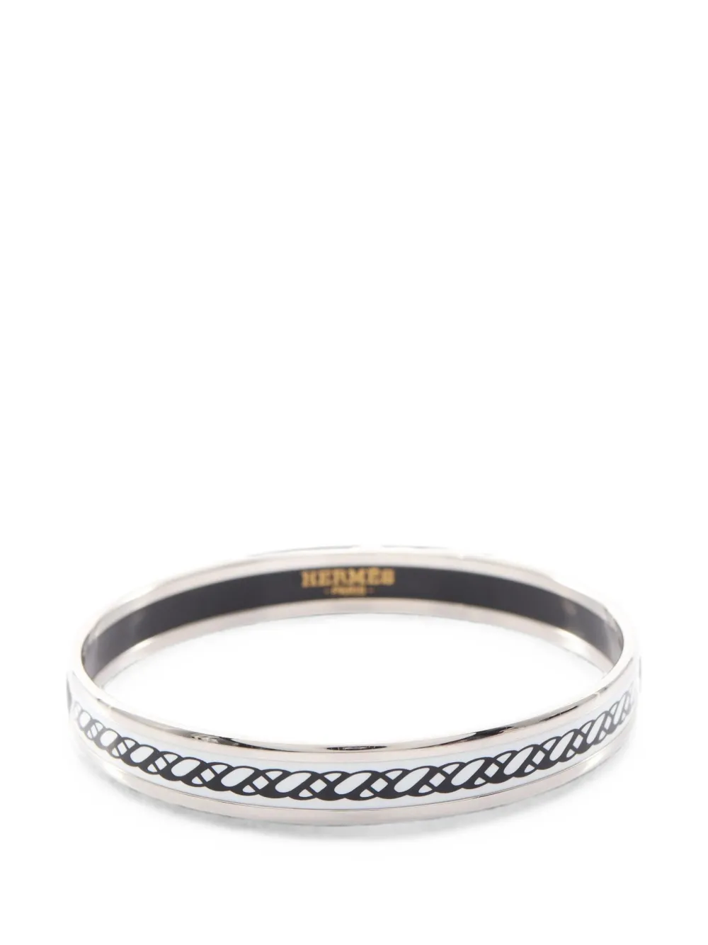 Hermès Pre-Owned 2010s PM Celtic Knot bangle bracelet - Bianco