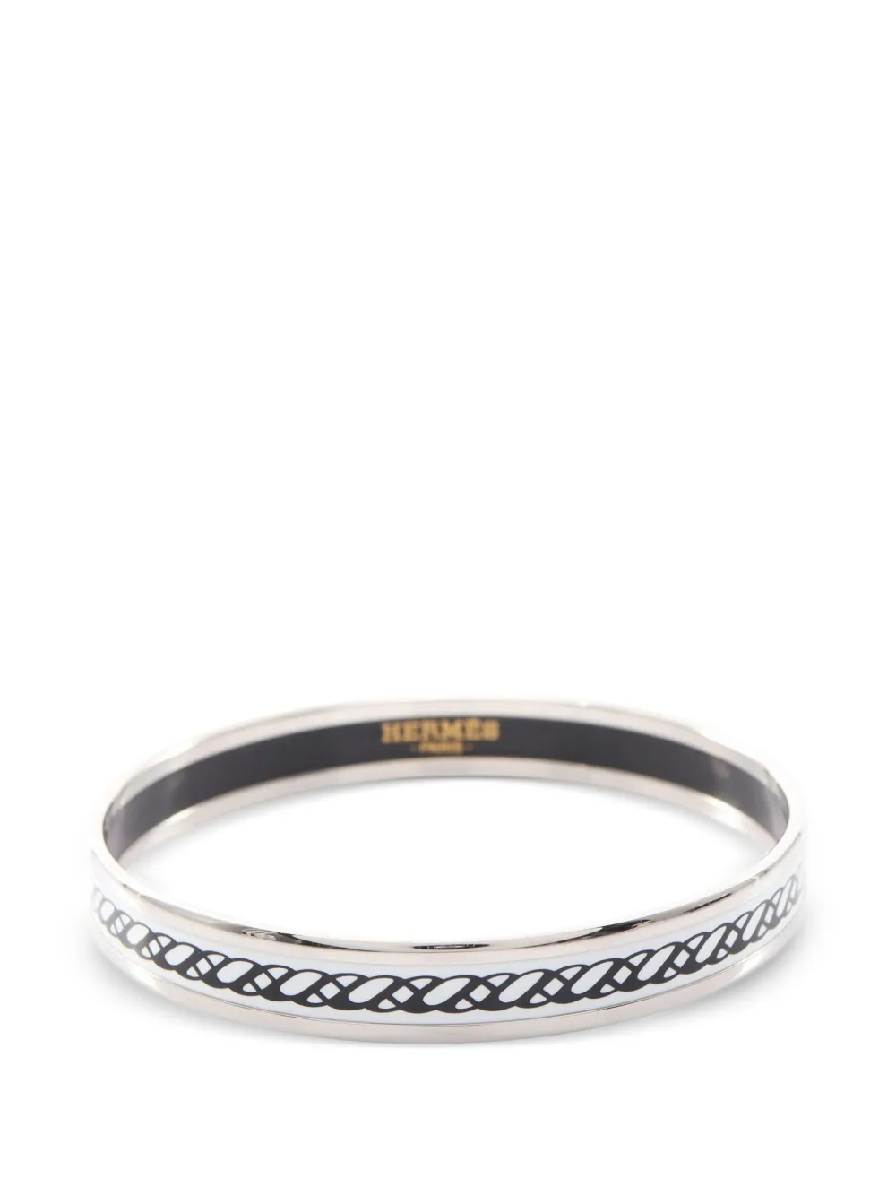 Hermès Pre-Owned 2010s PM Celtic Knot bangle bracelet - Bianco