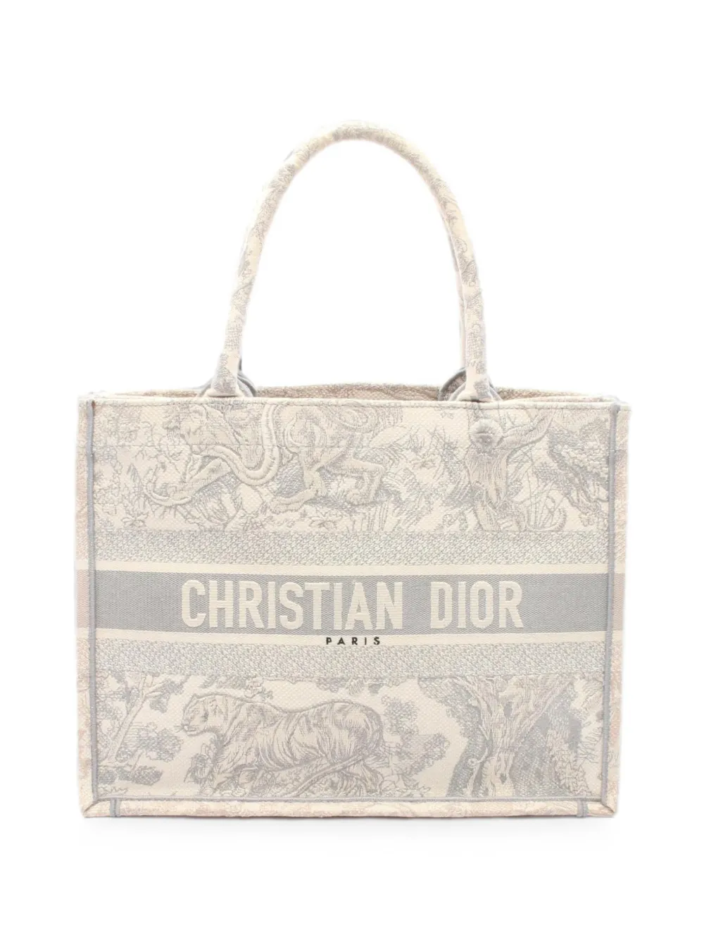Christian Dior Pre-Owned 2000s medium Book Tote Toile de Jouy tote bag - Nude