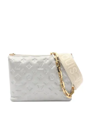 Louis Vuitton Pre-Owned Coussin PM Monogram Shoulder Bag | Silver