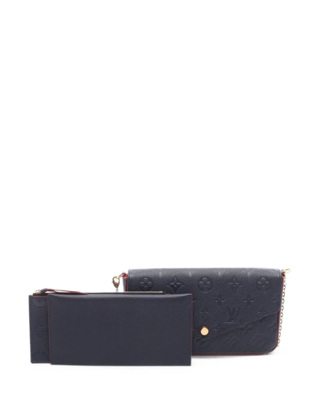 Louis Vuitton Pre-Owned 2017 Monogram Empreinte Felicie chain wallet - Blau