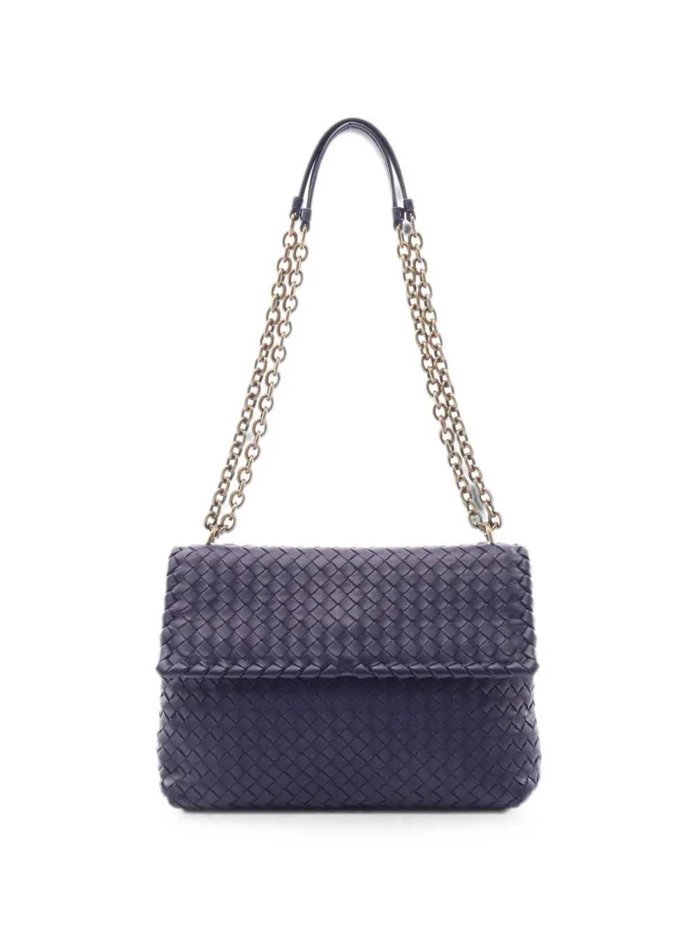 Bottega Veneta Pre-Owned 2010s Olympia Intrecciato shoulder bag - Blau
