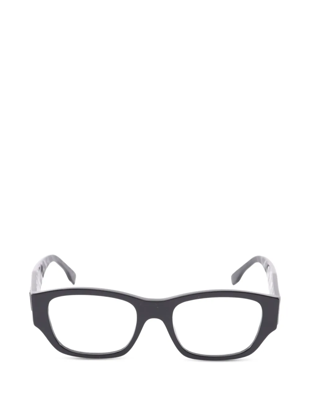 Fendi Pre-Owned 2020s FF rectangle-frame glasses - Nero