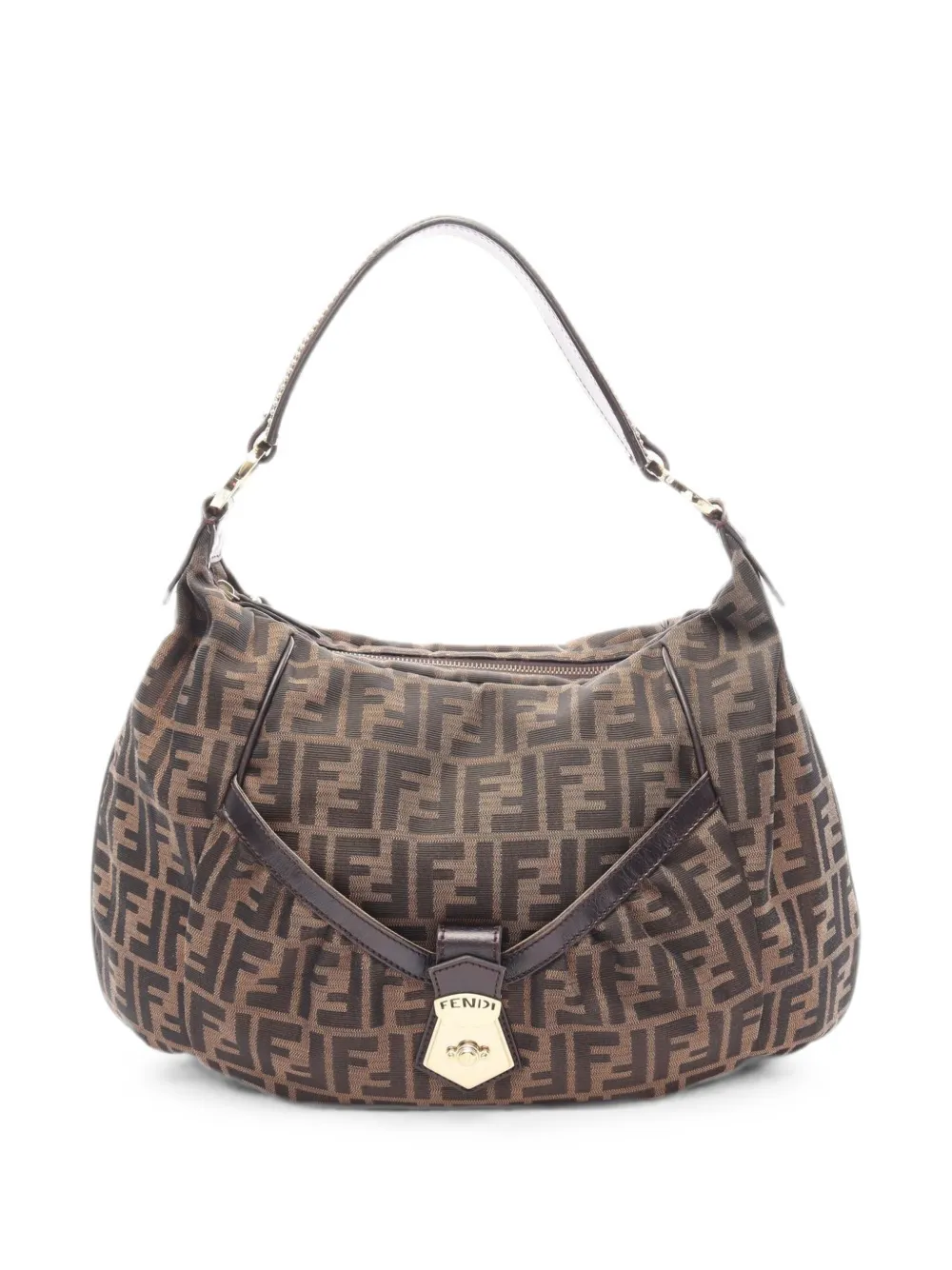 Fendi Pre-Owned 2000s Zucca shoulder bag - Marrone