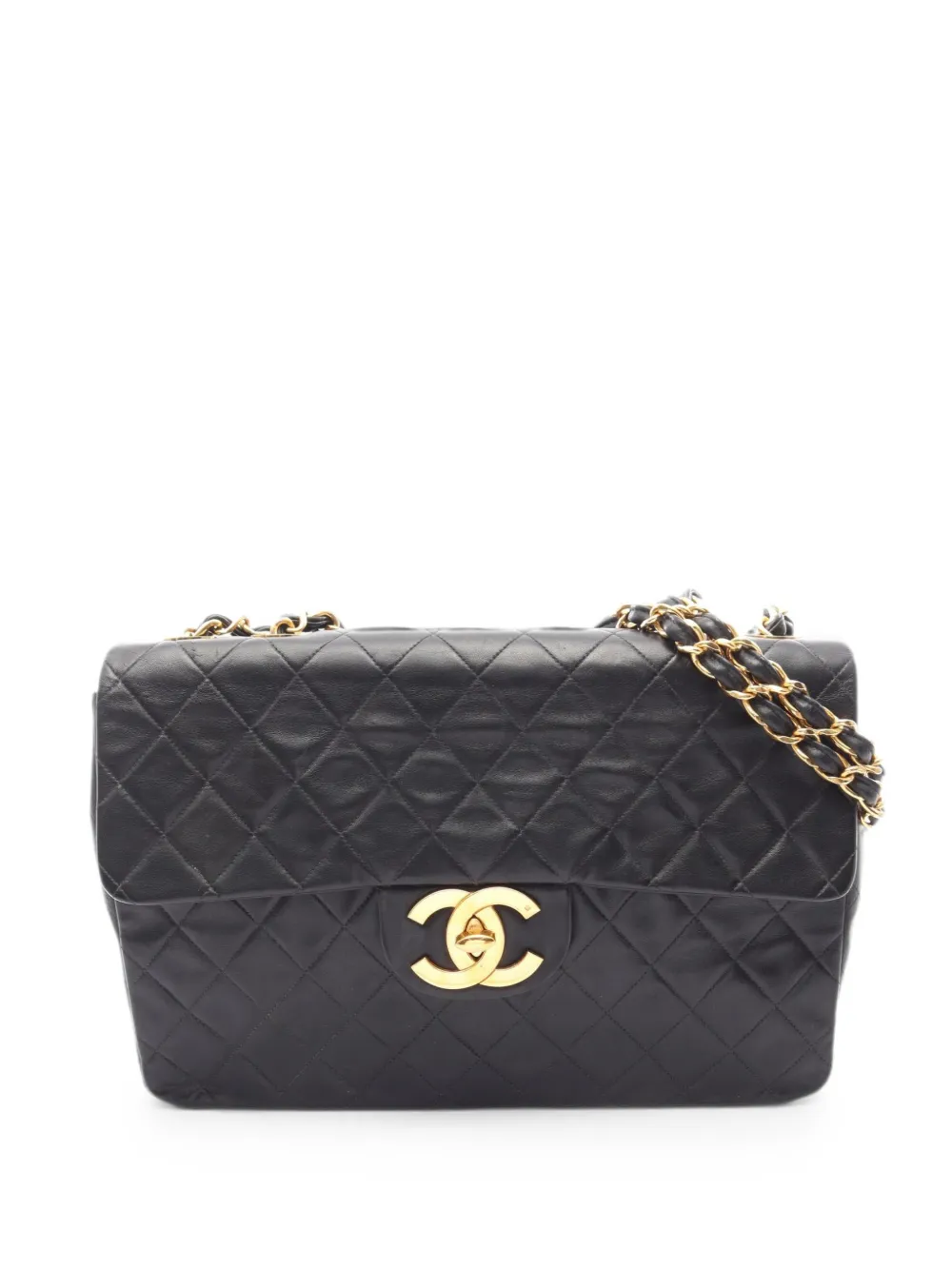CHANEL Pre-Owned 1991-1994 Decamatlassé chain shoulder bag - Nero