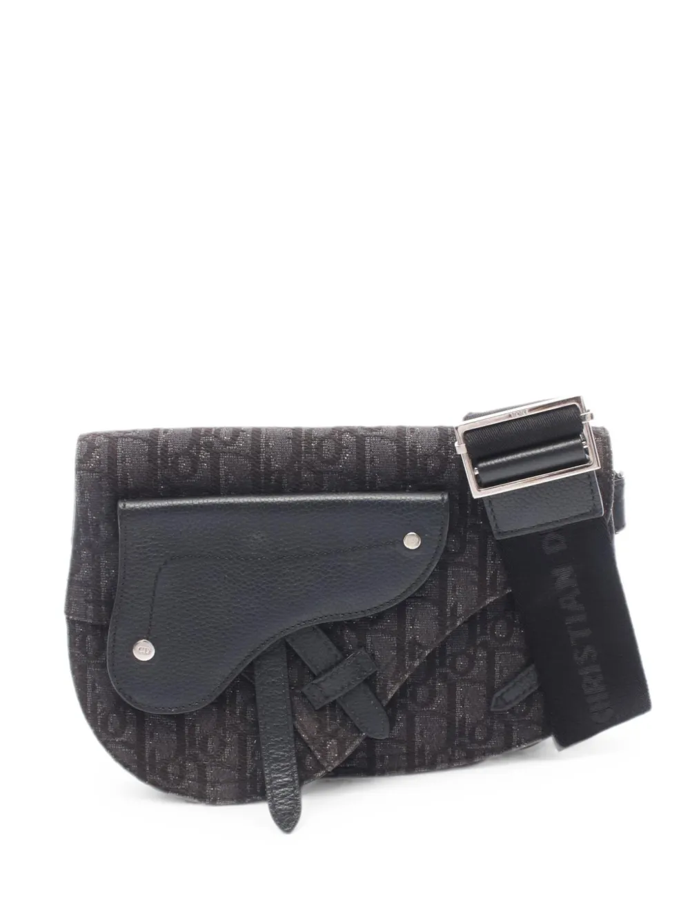 Christian Dior Pre-Owned 2000s Saddle Oblique shoulder bag - Schwarz