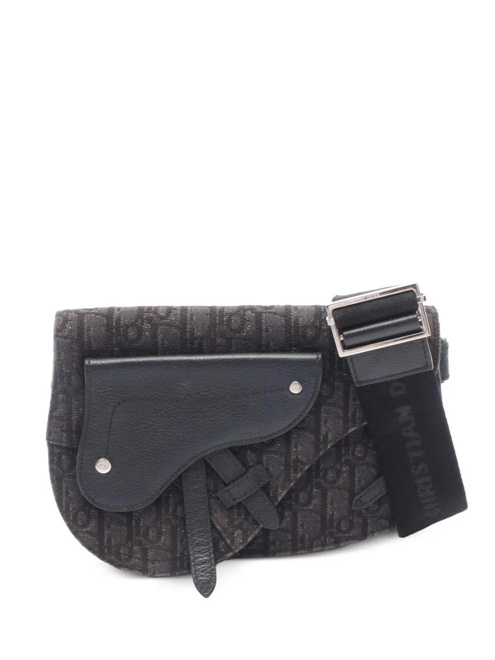 Christian Dior Pre-Owned 2000s Saddle Oblique shoulder bag - Schwarz