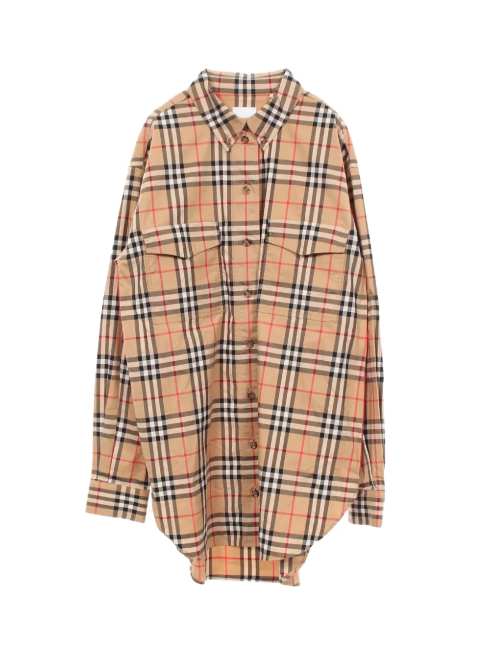 Burberry Pre-Owned 2010s Nova Check long-sleeve shirt - Toni neutri