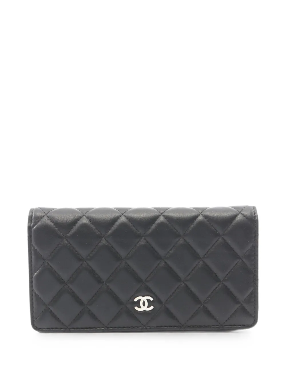 CHANEL Pre-Owned 2012-2013 Matelassé bi-fold wallet - Schwarz