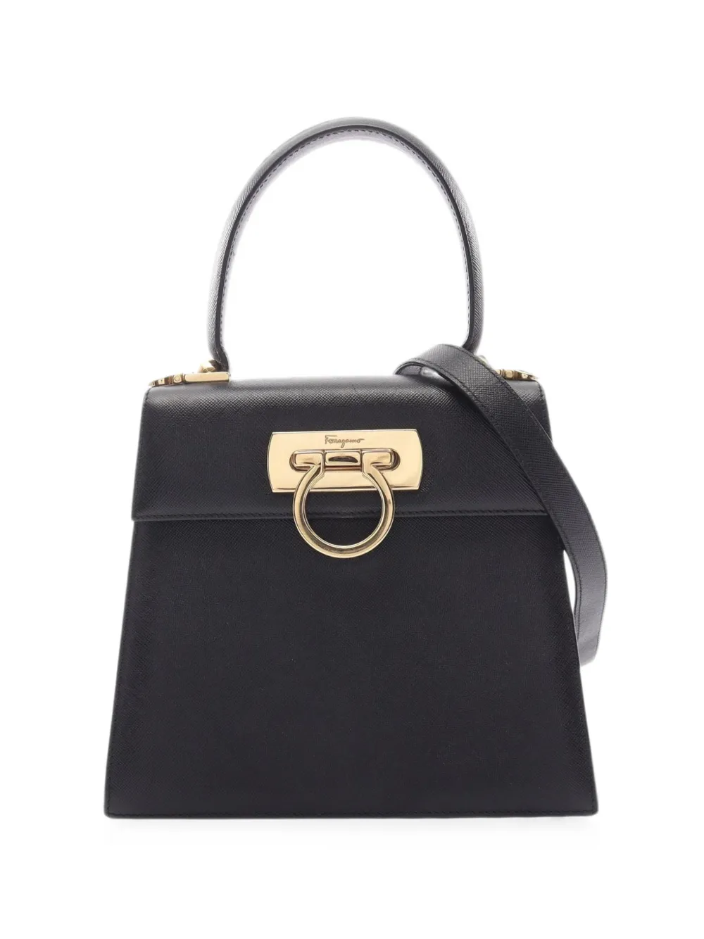 Ferragamo Pre-Owned 2000s Gancini flip-lock tote bag - Schwarz