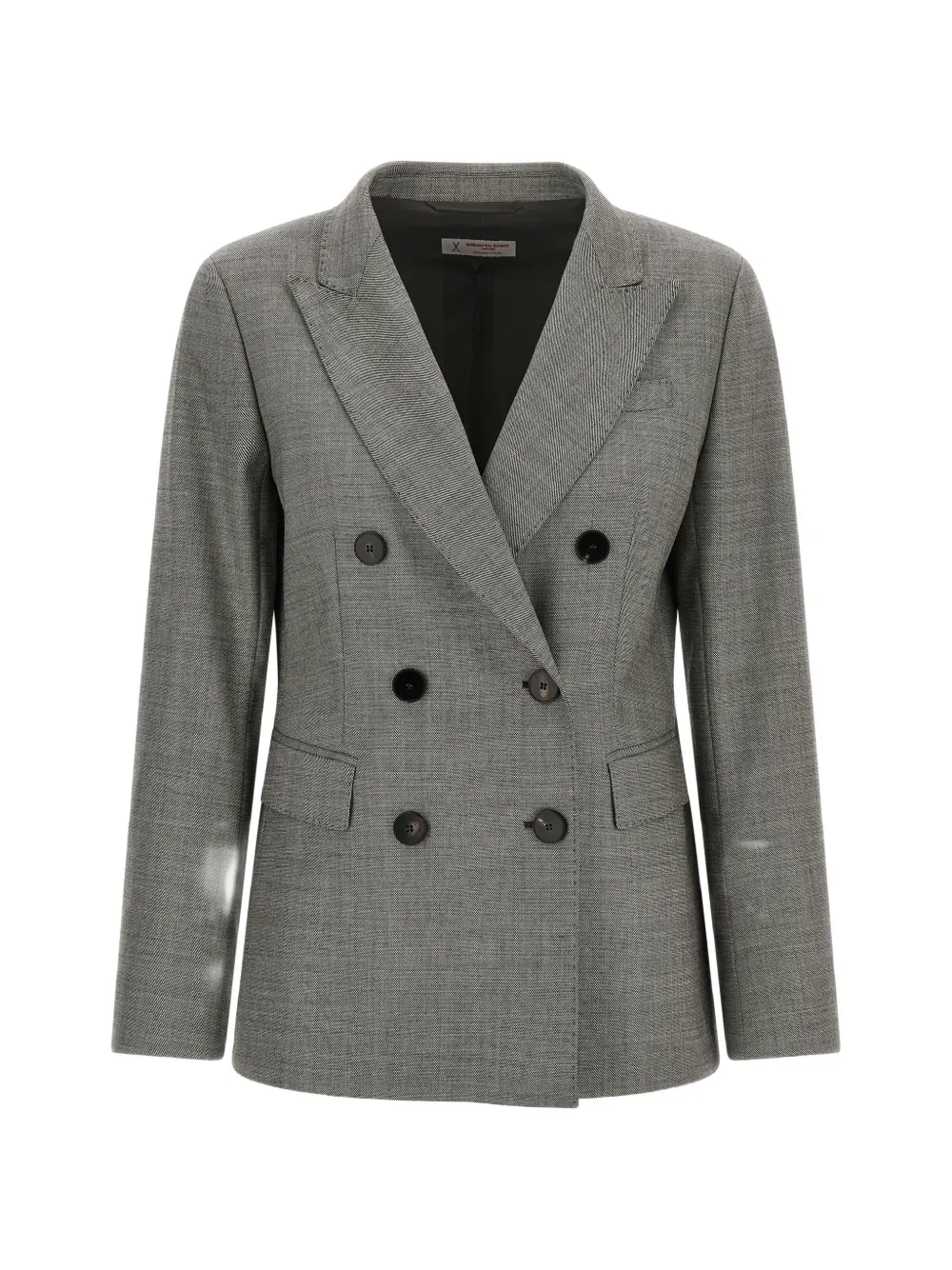 Alberto Biani double-breasted grisaille blazer - Grau
