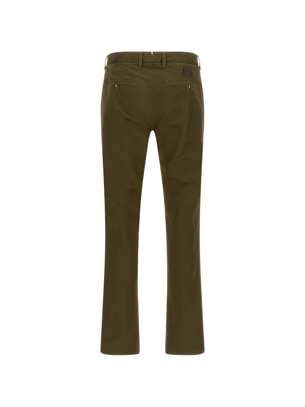 Incotex Straight broek met logopatch Groen