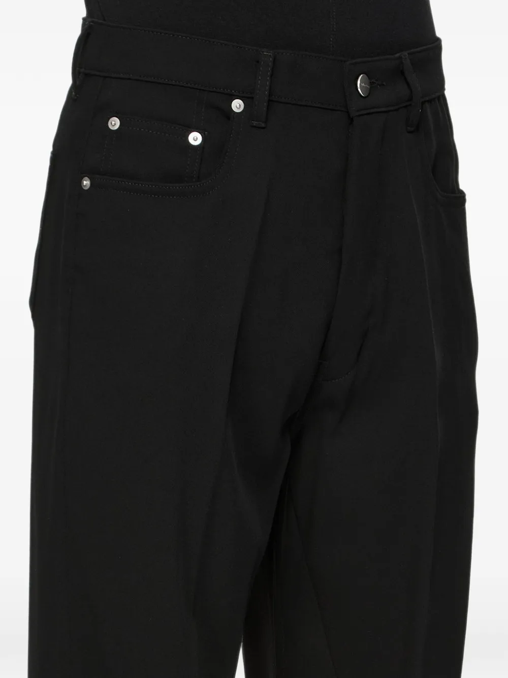 Rick Owens Geth jeans met wijde pijpen Zwart