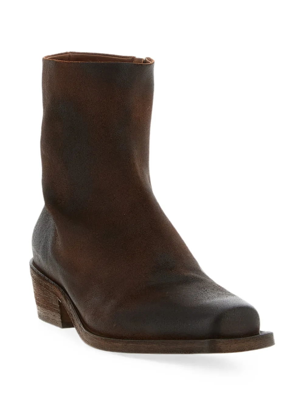 Marsèll Tex burnished-effect ankle boots Bruin