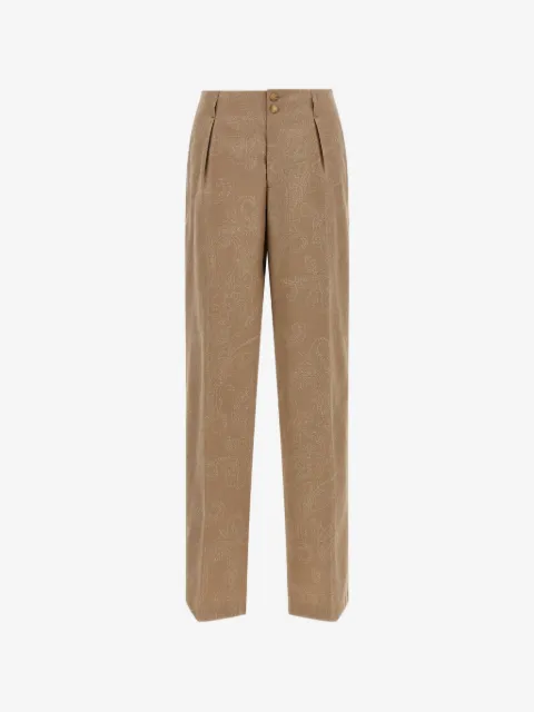 ETRO Paisley jacquard trousers