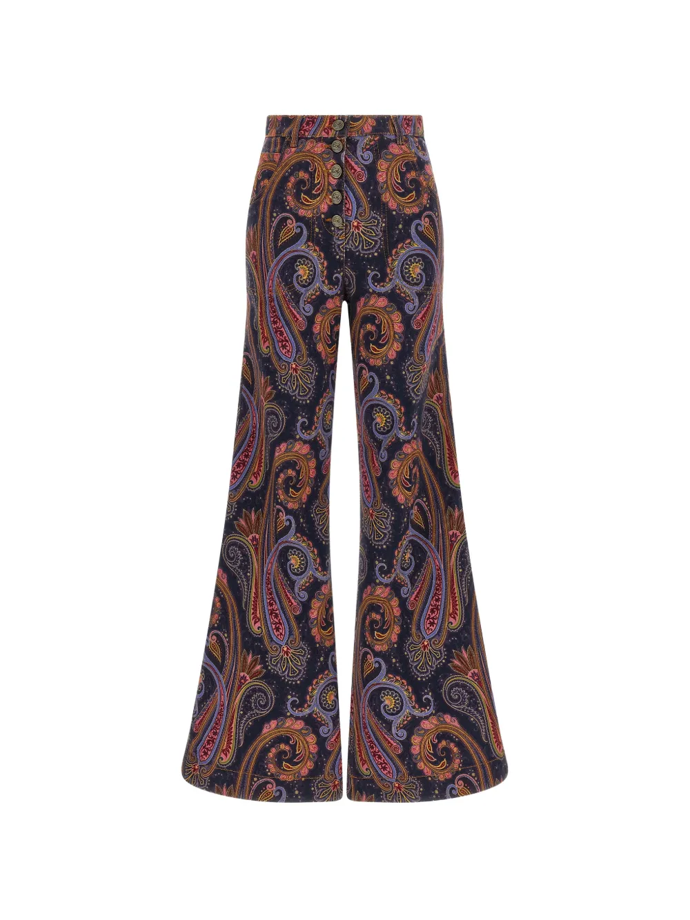 ETRO Paisley-print flared jeans - Blau
