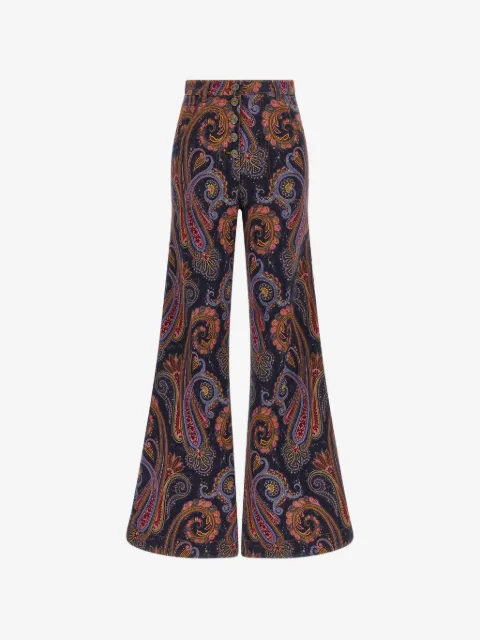 ETRO Paisley-print flared jeans