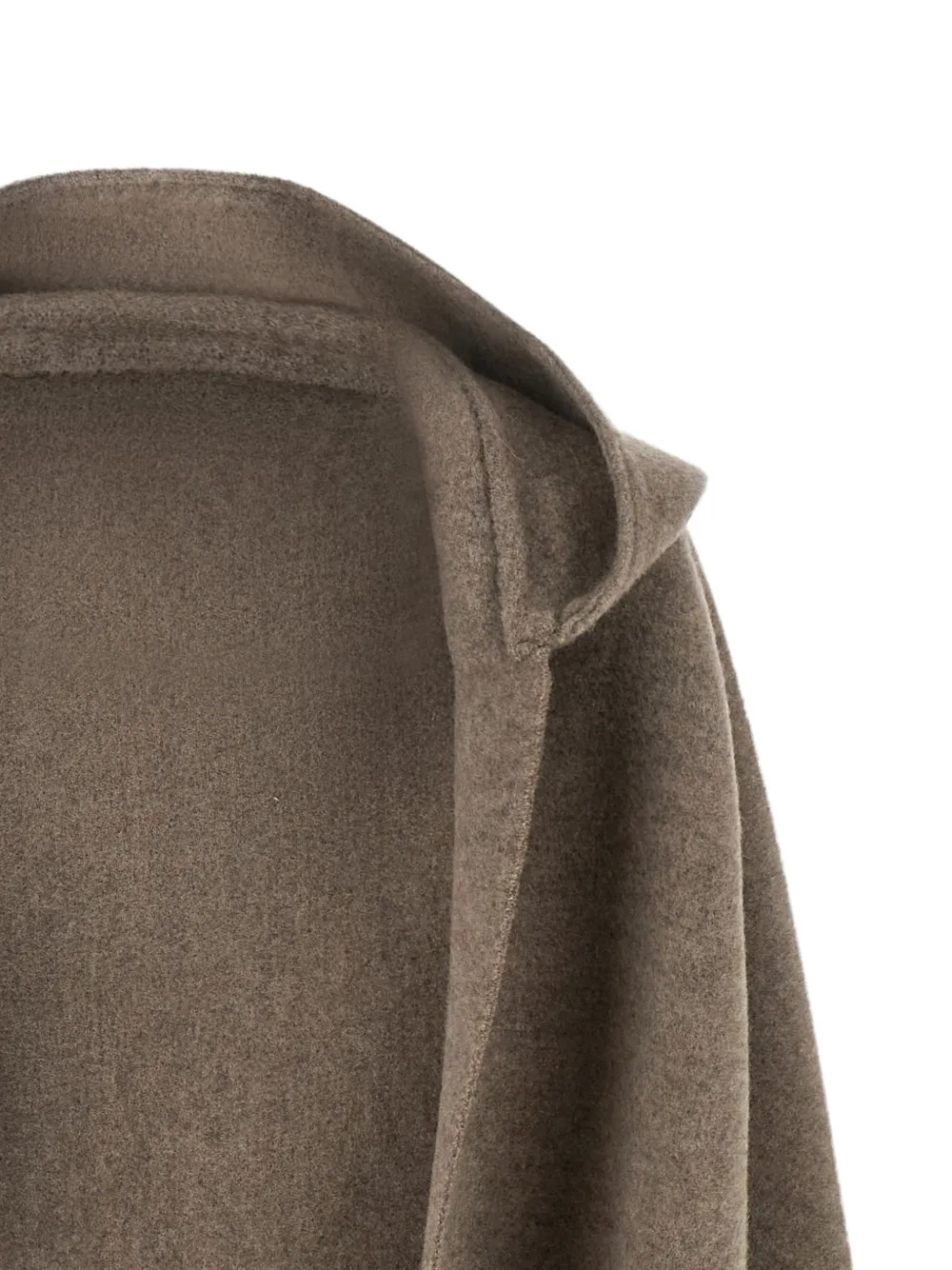 Brunello Cucinelli Sjaal met capuchon en franje Bruin