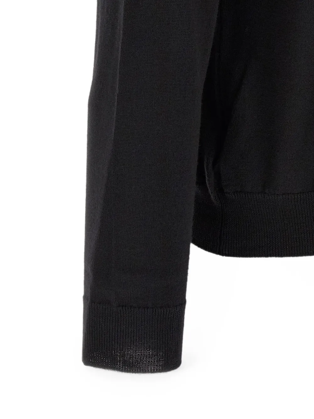slowear T-shirt met ronde hals en geribbelde afwerking Zwart