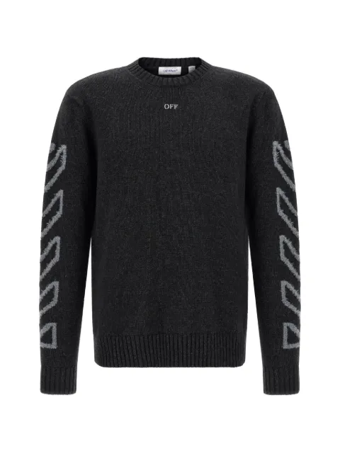 Off-White Diag Arrow Intarsien-Pullover