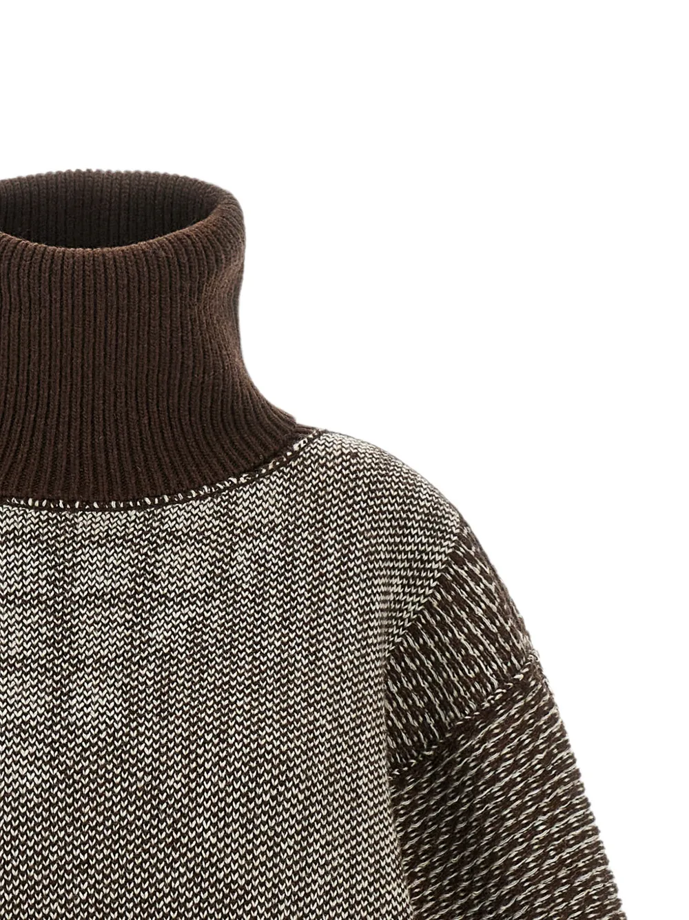 MM6 Maison Margiela Mini-jurk met geometrisch patroon Bruin