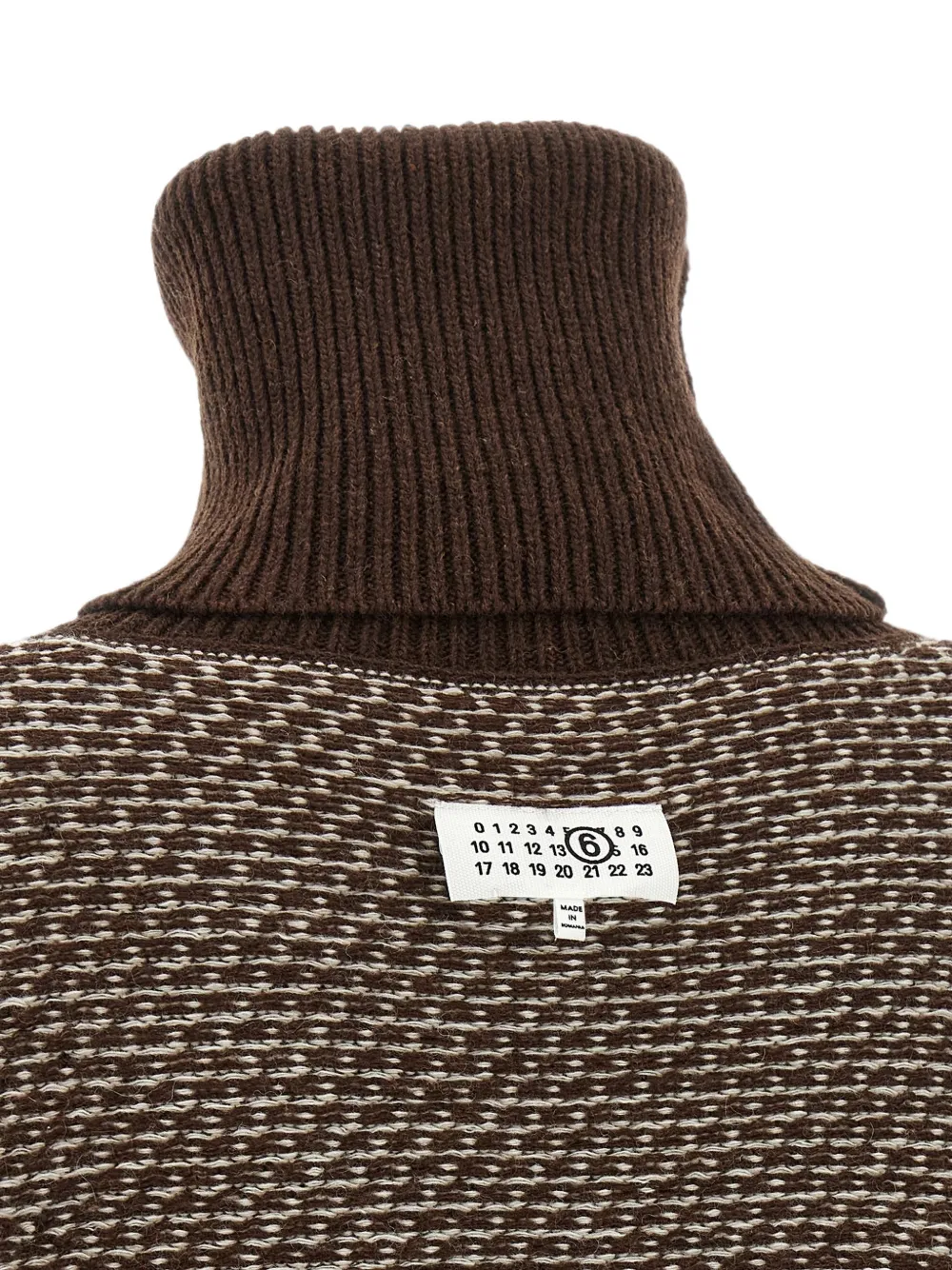 MM6 Maison Margiela Mini-jurk met geometrisch patroon Bruin