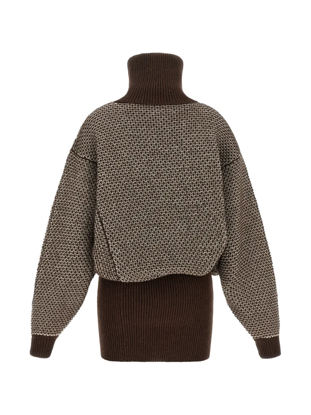 MM6 Maison Margiela Mini-jurk met geometrisch patroon Bruin