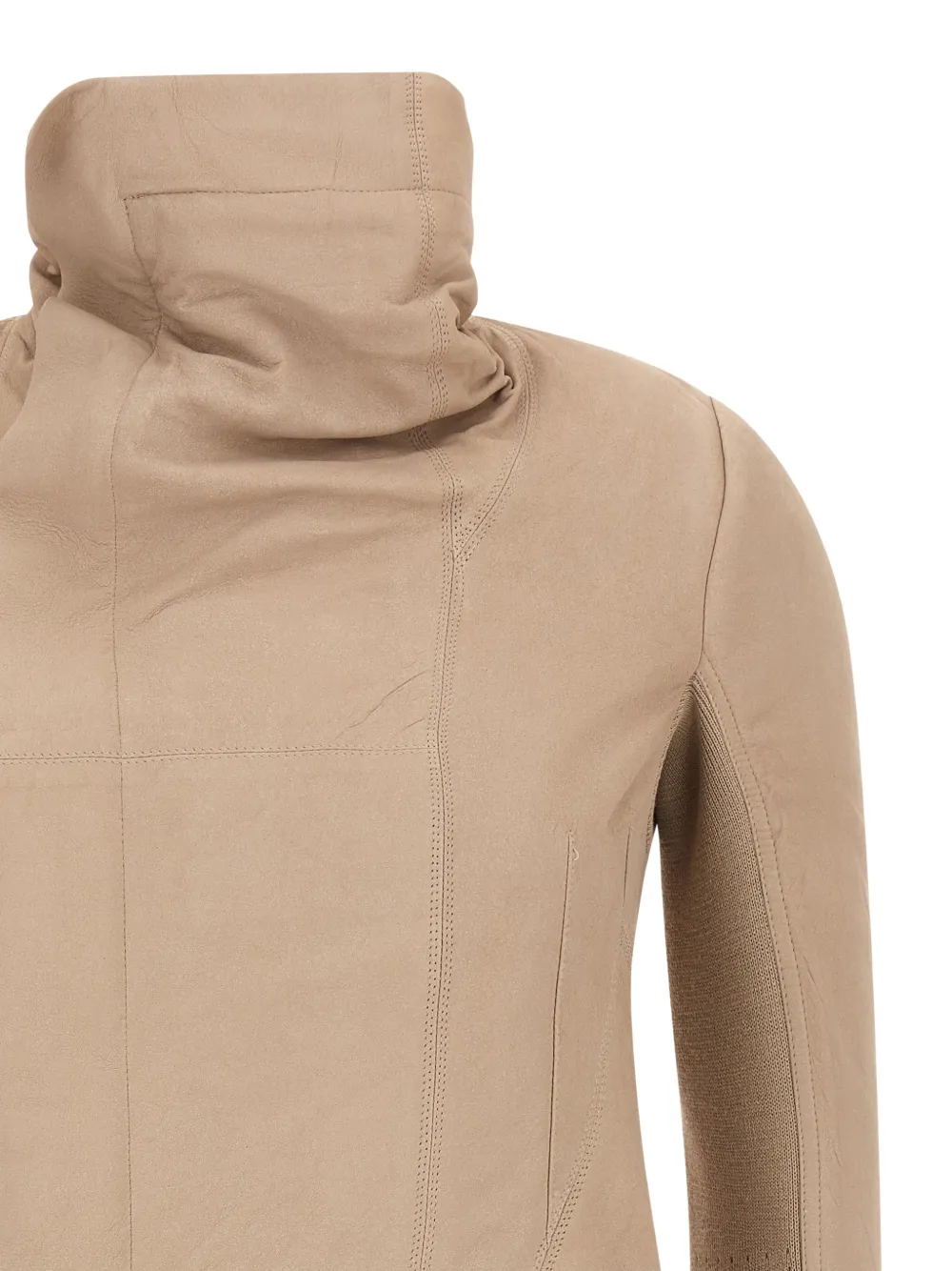 Rick Owens Naska leren jack Beige