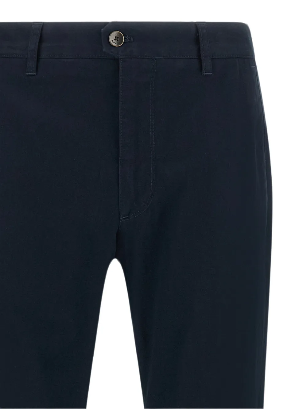Incotex Straight broek van katoen canvas Blauw