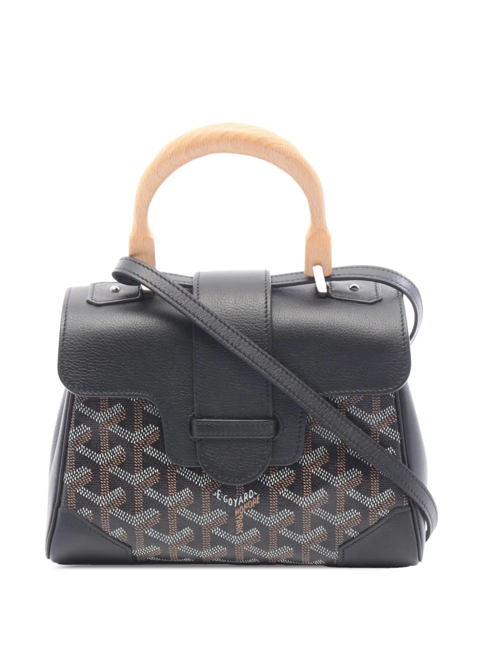 Goyard Pre-Owned 2020-2026 Mini Goyardine Saigon Souple satchel - Nero
