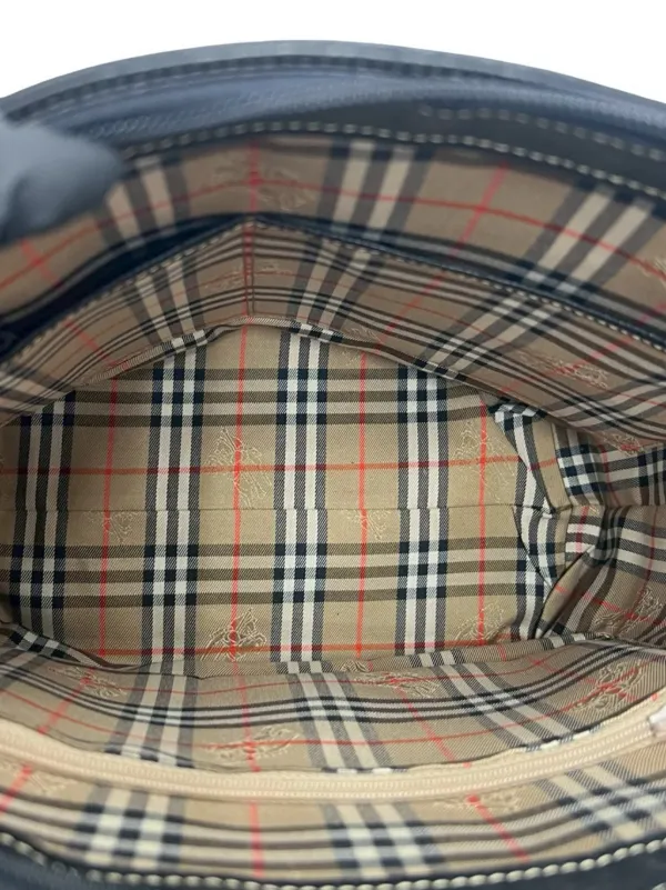 Burberry Pre-Owned 1990-2000 レザーハンドバッグ | ブラック