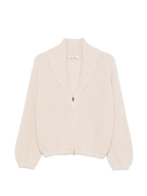 ELY ELY ribbed-knit zip-up cardigan