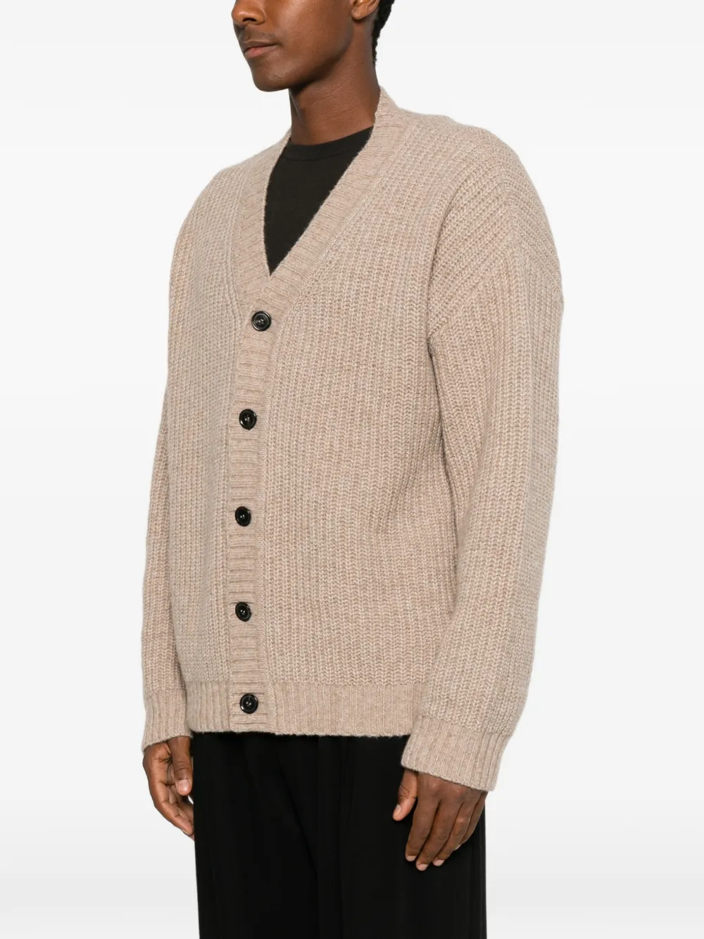 Roberto Collina Vest met V-hals Bruin