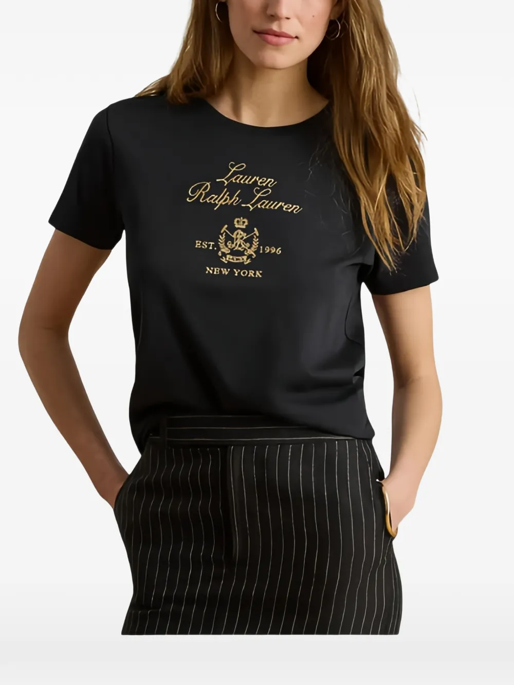 Lauren Ralph Lauren logo-print T-shirt Zwart