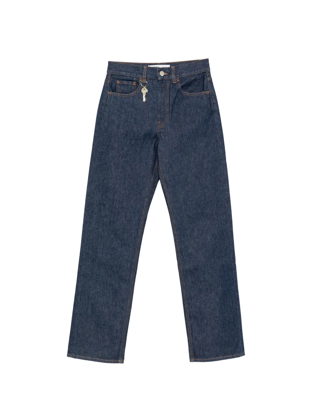 Carven key-charm straight-leg jeans - Blu