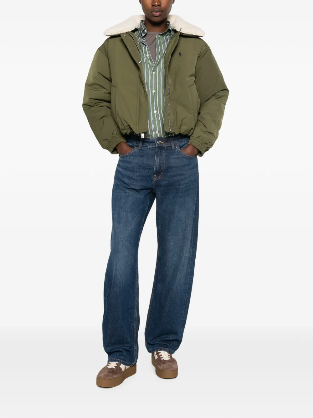 Polo Ralph Lauren Gevoerd jack met capuchon Groen