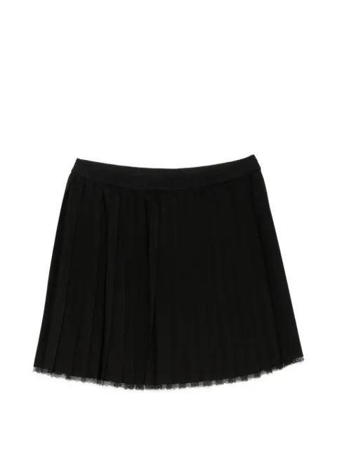 TWINSET falda corta con ribete de encaje