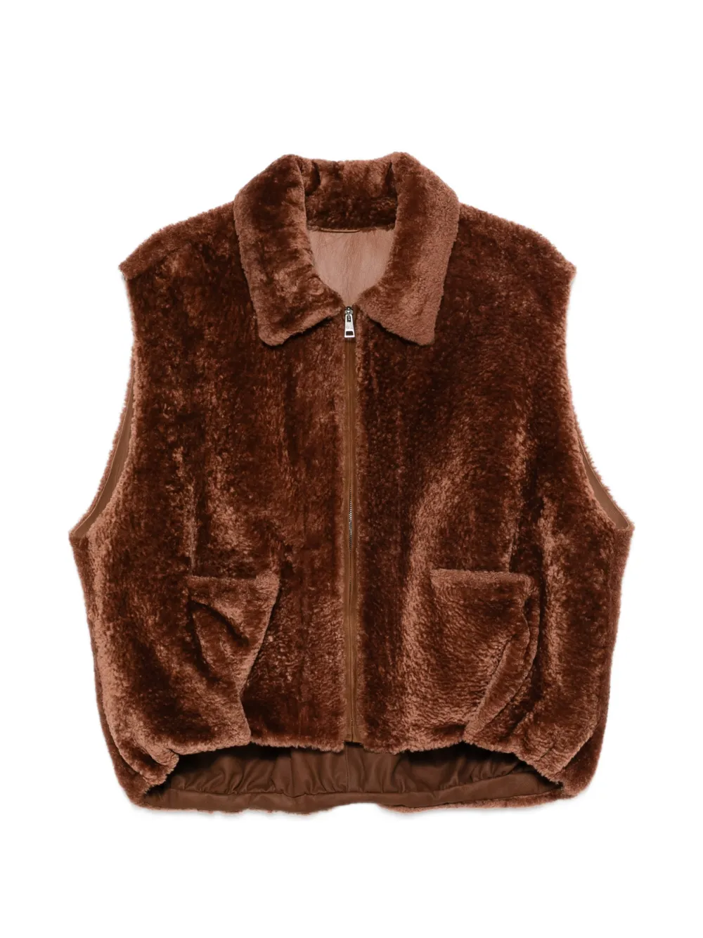 Simonetta Ravizza Cassie sleeveless jacket - Braun