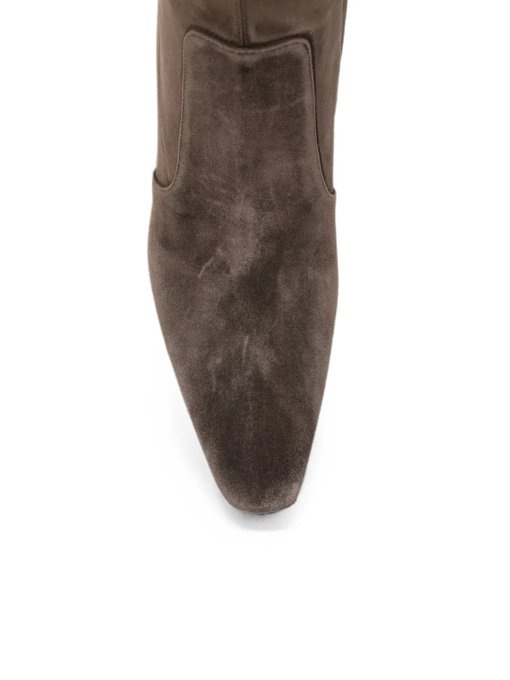 Saint Laurent Francoise pointed-toe knee-high boots Bruin