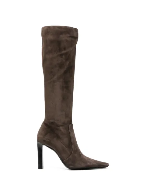 Saint Laurent Francoise pointed-toe knee-high boots